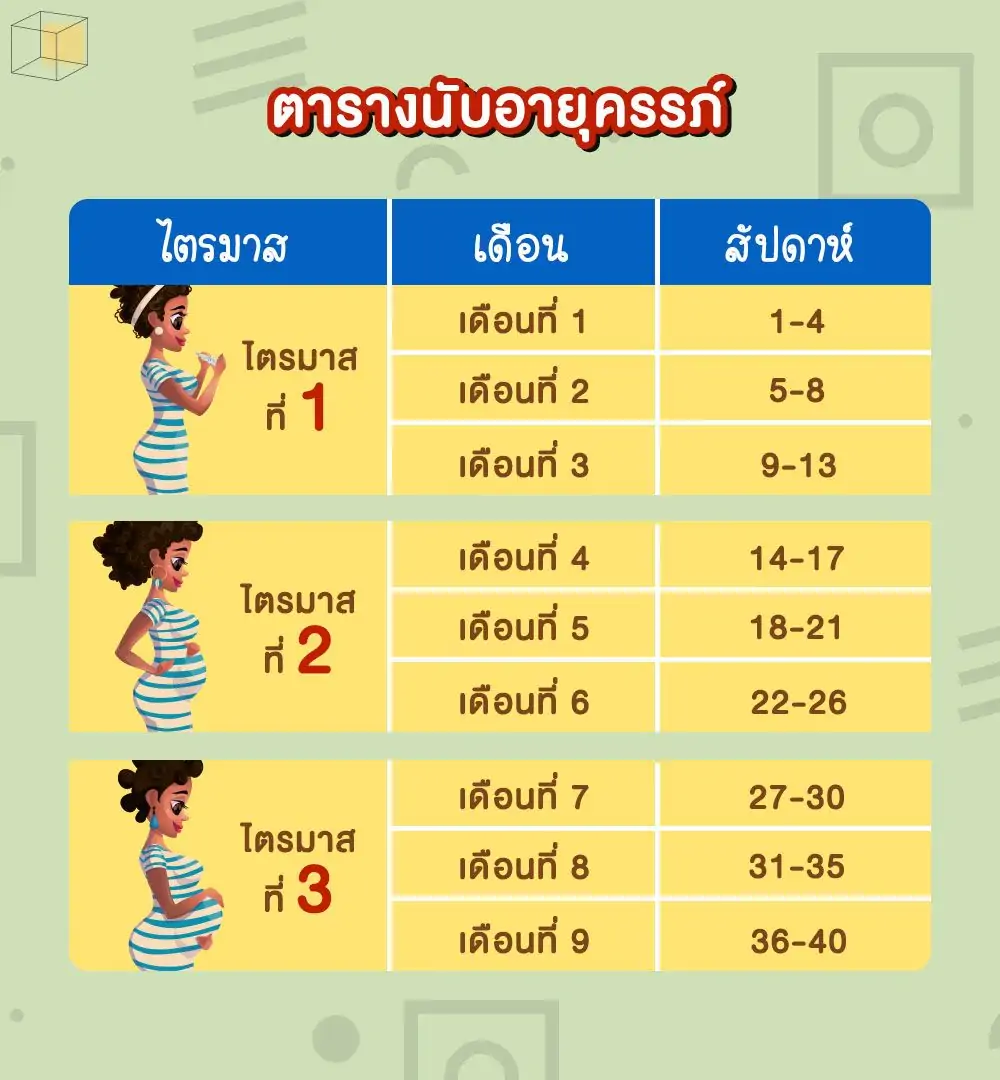 ตารางนับอายุครรภ์
